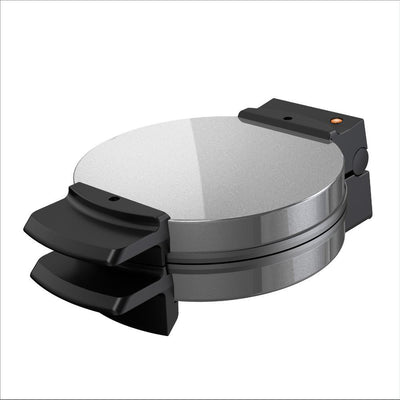 7.25 in. Silver Belgian Waffle Maker - Super Arbor