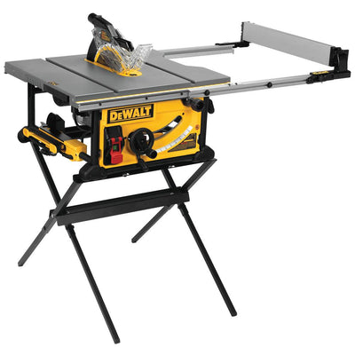 15 Amp Corded 10 in. Jobsite Table Saw with Scissor Stand - Super Arbor