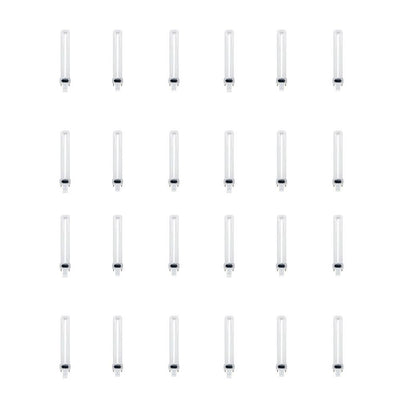 13-Watt Equivalent PL CFLNI Twin Tube 2-Pin Plug-in GX23 Compact Fluorescent CFL Light Bulb, Bright White 3500K(24-Pack) - Super Arbor