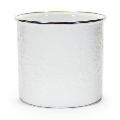 Solid White Enamelware Utensil Holder - Super Arbor