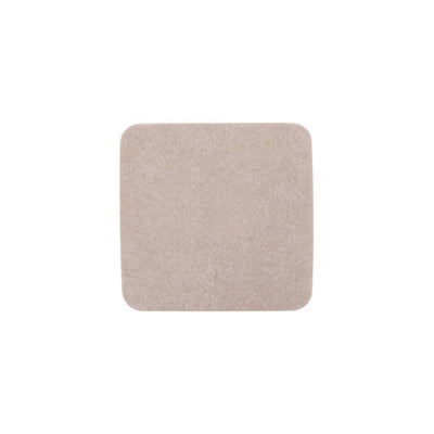 4 in. Beige Reusable Felt Square Furniture Sliders for Hard Floors (4-Pack) - Super Arbor