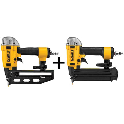 Pneumatic 16-Gauge 2-1/2 in. Nailer with Bonus 18-Gauge Pneumatic Brad Nailer - Super Arbor