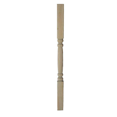 1.375 in. x 2.125 in. x 36 in. Wood Pressure-Treated Square Classic Spindle (7-Pack) - Super Arbor