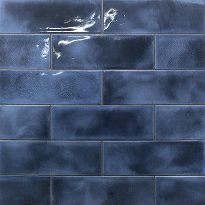 Ivy Hill Tile Piston Camp Blue 4 in. x 12 in. 7mm Glazed Ceramic Subway Wall Tile (34-piece 10.97 sq. ft. / box) - Super Arbor