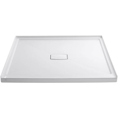 Archer 60 in. x 60 in. Single Threshold Shower Base with Center Drain in White - Super Arbor