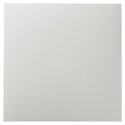 ACHIM Sterling White Solid 12 in. x 12 in. Peel and Stick Vinyl Tile (20 sq. ft. / case) - Super Arbor