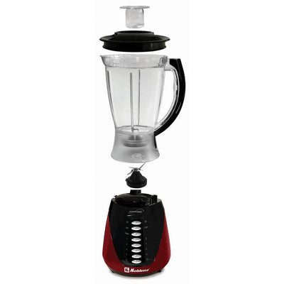 Kitchen Magic Collection 50 oz. 10-Speed and Pulse Red Plastic Jar Blender - Super Arbor