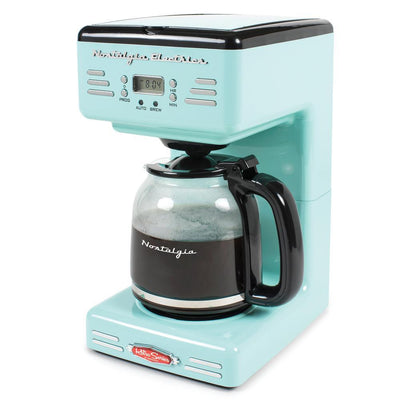 12-Cup Blue Coffee Maker with Pause and Serve Function - Super Arbor