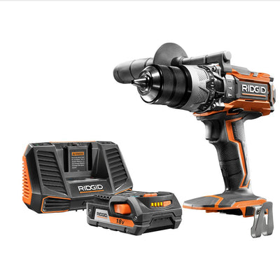 18-Volt Lithium-Ion Cordless 1/2 in. Hammer Drill/Driver Kit with 18-Volt Lithium-Ion 2.0 Ah Battery Pack and Charger