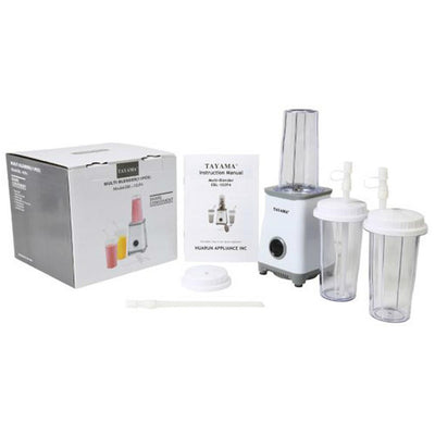 Three 350 ml Multi-Blender 15-Piece Set in White - Super Arbor