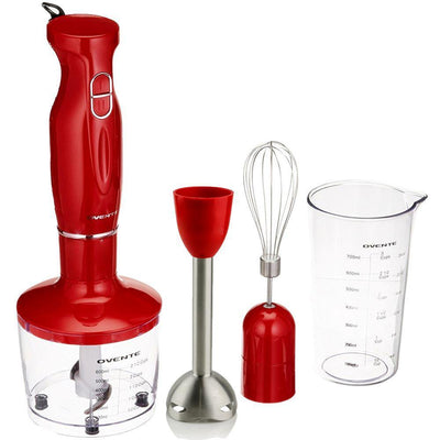 Ultra-Stick Immersion, 300-Watts, Hand Blender Set, Whisk+Beaker+Chopper, Stainless Steel, 2-Speed Setting - Super Arbor