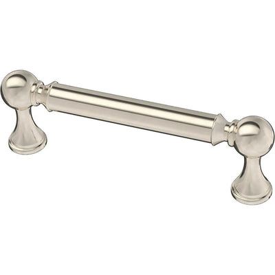 Classic Farmhouse 3-3/4 in. (96 mm) Polished Nickel Drawer Pull - Super Arbor