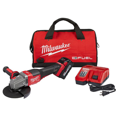 M18 FUEL 18-Volt Lithium-Ion Brushless Cordless 4-1/2 in./6 in. Grinder with Paddle Switch Kit and One 6.0 Ah Battery - Super Arbor
