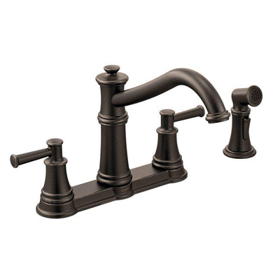 Belfield 2-Handle Standard Kitchen Faucet with Side Spray in Oil Rubbed Bronze