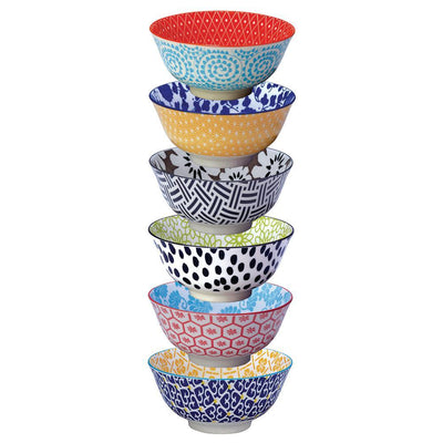 Chelsea Multi-color Bowls (Set of 6) - Super Arbor