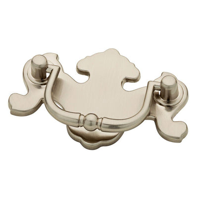 2-1/2 in. (64mm) Center-to-Center Satin Nickel Traditional Furniture Bail Drawer Pull