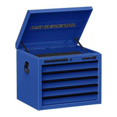 U.S. GENERAL 27 in. x 22 in. Top Chest, Series 3, Blue - Super Arbor