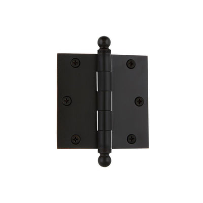 3.5 in. Ball Tip Residential Hinge with Square Corners in Oil-Rubbed Bronze - Super Arbor