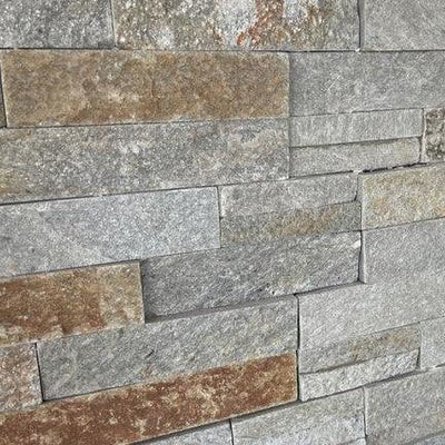 Desert Quartz Ledgestone 6-in x 12-in Natural Stone Quartz Stone Look Wall Tile (0.48-sq. ft/ Piece)