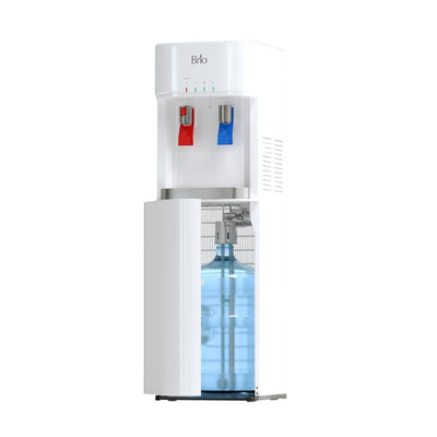 300 Series Hot and Cold Water Self Cleaning Ozone Bottom Loading Water Cooler Water Dispenser in White - Super Arbor