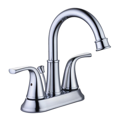 Bettine 4 in. Centerset 2-Handle High-Arc Bathroom Faucet in Brushed Nickel - Super Arbor