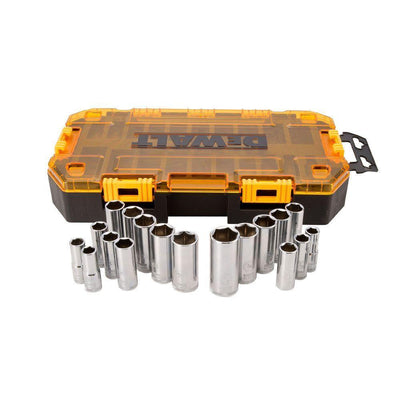 3/8 in. Drive Deep Combination Socket Set with Case (20-Piece) - Super Arbor