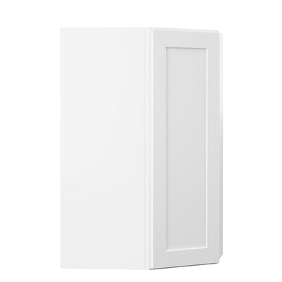 Shaker Ready To Assemble 27 in. W x 42 in. H x 27 in. D Plywood Corner Wall Kitchen Cabinet in Denver White