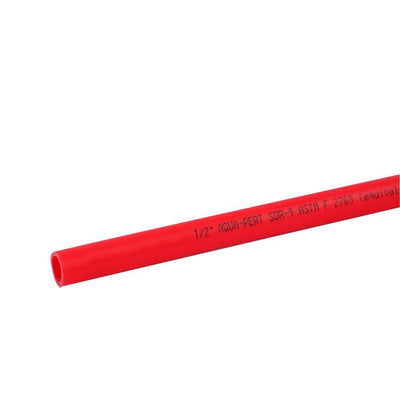 3/4 in. x 10 ft. Straight PERT Red Pipe - Super Arbor