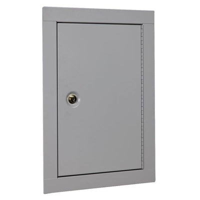 Mid-Sized In Wall Key Lock Security Cabinet, Beige - Super Arbor