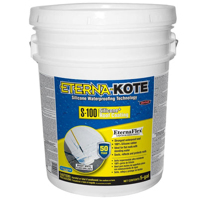 Eterna-Kote 5 Gal. S-100 Silicone Reflective Roof Coating (27-Pallet) - Super Arbor