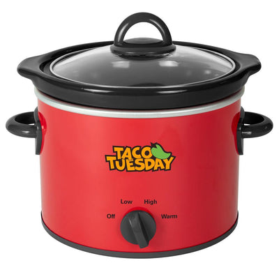 2 Qt. Red with Variable Heat Control Fiesta Slow Cooker - Super Arbor