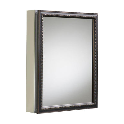 20 in. x 26 in H. Recessed or Surface Mount Mirrored Medicine Cabinet in Oil Rubbed Bronze - Super Arbor