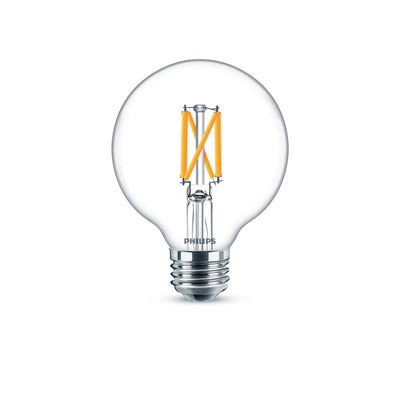 Philips 60-Watt Equivalent G25 Dimmable LED Light Bulb Clear Daylight (8-Pack) - Super Arbor