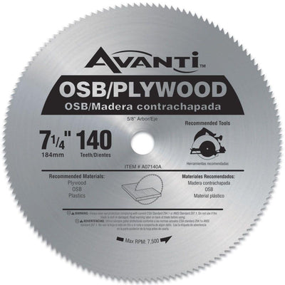 7-1/4 in. x 140-Teeth OSB/Plywood Saw Blade - Super Arbor