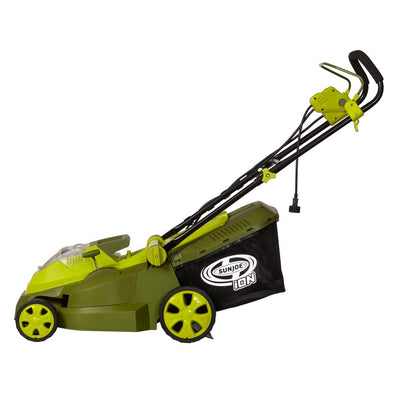 Sun Joe 15 in. 40-Volt Hybrid Battery Walk Behind Push Mower Kit with 4.0 Ah Battery + Charger