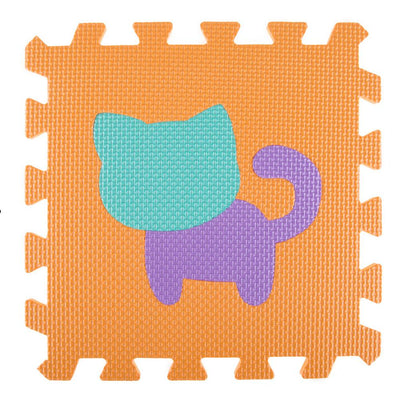 Hey! Play! Multi-Colored 12.5 in. x 12.5 in. x 0.25 in. Interlocking EVA Foam Animal Puzzle Floor Tile (16-Pack) - Super Arbor