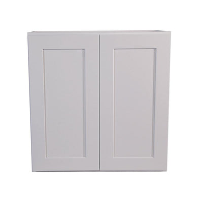 Brookings Plywood Ready to Assemble Shaker 24x36x12 in. 2-Door Wall Kitchen Cabinet in White - Super Arbor