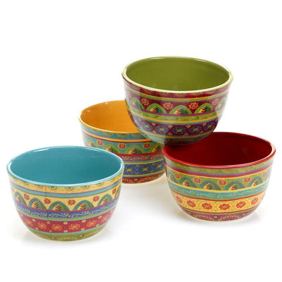 Tunisian Sunset Ice Cream and Cereal Bowl (Set of 4) - Super Arbor