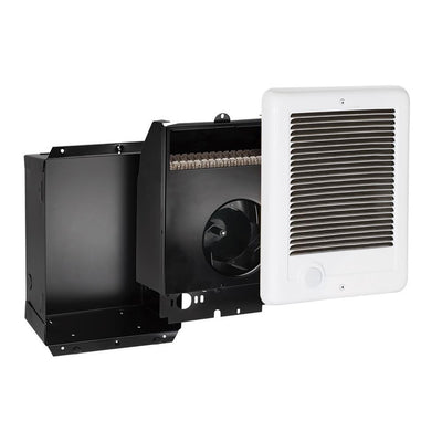 Com-Pak 750-Watt 240-Volt 2559-BTU Fan-Forced In-Wall Electric Heater with No Thermostat in White - Super Arbor