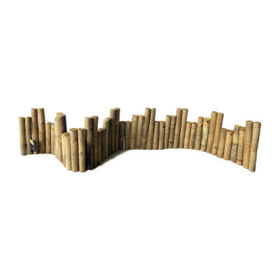 MGP 6 ft. Uneven Solid Bamboo Edging - Super Arbor