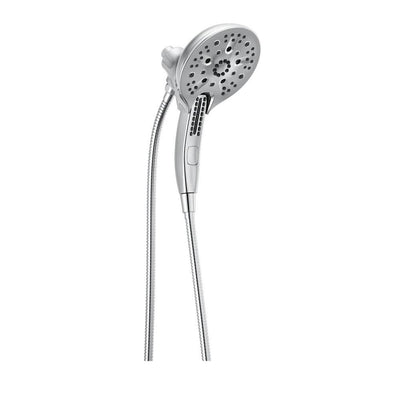 In2ition 5-Spray 6.06 in. Wall Mount Dual Shower Heads with H2Okinetic Technology in Chrome - Super Arbor