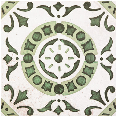 ACHIM Retro Green Medallion 12 in. x 12 in. Self-Adhesive Vinyl Floor Tile (20 Tiles/20 sq. ft.)