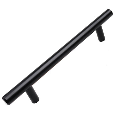 5 in. Matte Black Solid Cabinet Handle Drawer Bar Pulls (10-Pack) - Super Arbor