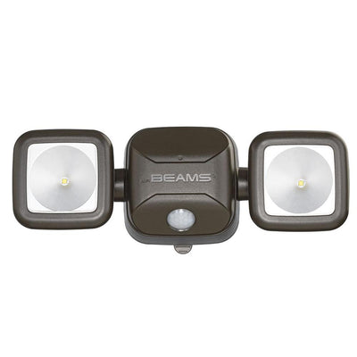 Mr Beams Outdoor 600 Lumen High Performance Battery Powered Motion Activated Integrated LED Security Light, Brown - Super Arbor