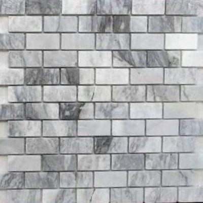 Carrara Classique Brick 11.81 in. x 11.81 in. Honed Marble Wall Tile (0.97 sq. ft./Each)