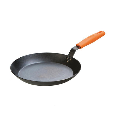 12 in. Carbon Steel Skillet in Black with Comfort Grip Handle - Super Arbor