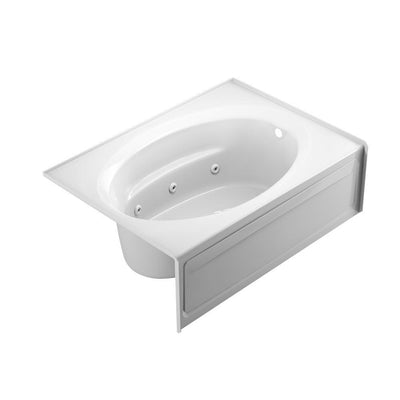 PROJECTA 60 in. x 42 in. Acrylic Right-Hand Drain Rectangular Alcove Whirlpool Bathtub in White - Super Arbor