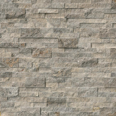 MSI Trevi Gray Ledger Panel 6 in. x 24 in. Natural Travertine Wall Tile (10 cases / 60 sq. ft. / pallet) - Super Arbor