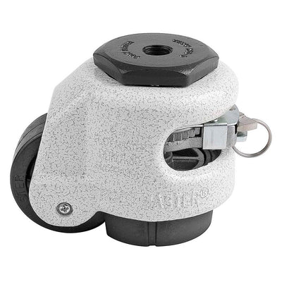 2 in. Nylon Wheel Standard Stem Ratcheting Leveling Caster with Load Rating 550 lbs. - Super Arbor