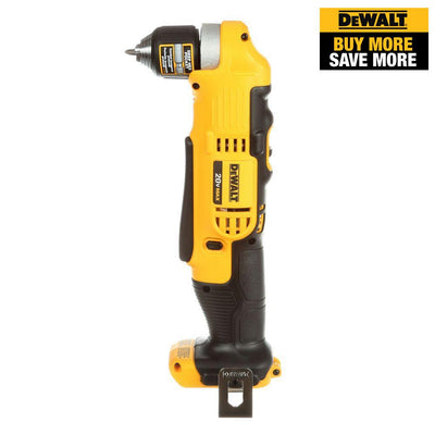 20-Volt MAX Lithium-Ion Cordless 3/8 in. Right Angle Drill (Tool-Only) - Super Arbor